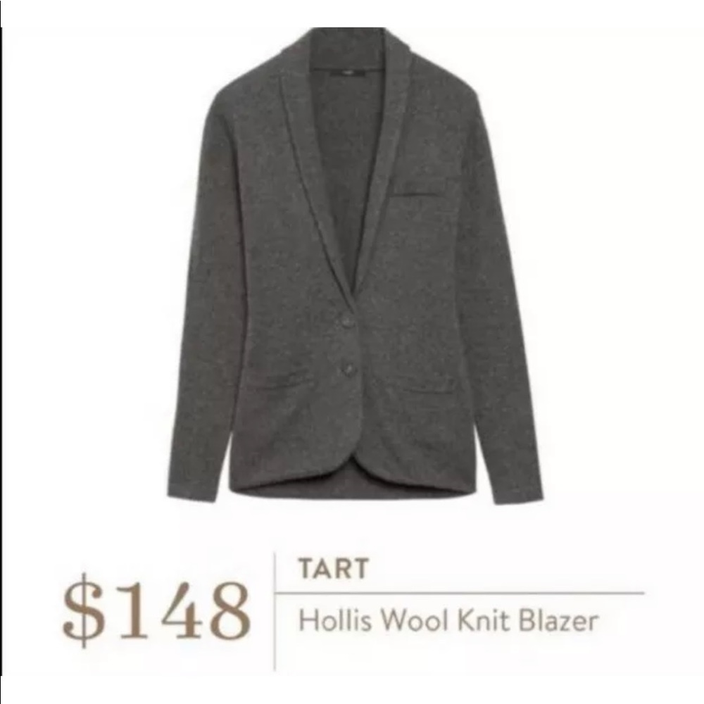 TART collections gray wool knit Cardigan blazer XS - Picture 5 of 5